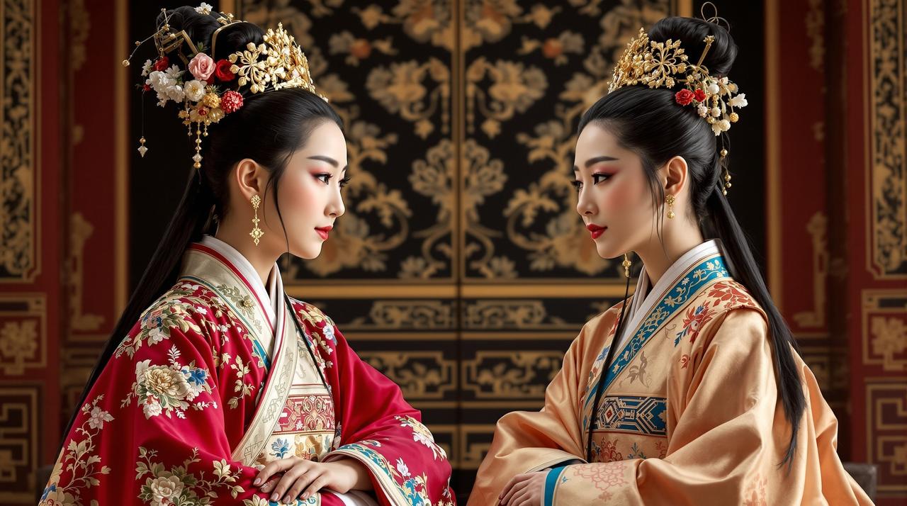 古装大戏服化道审美对比
